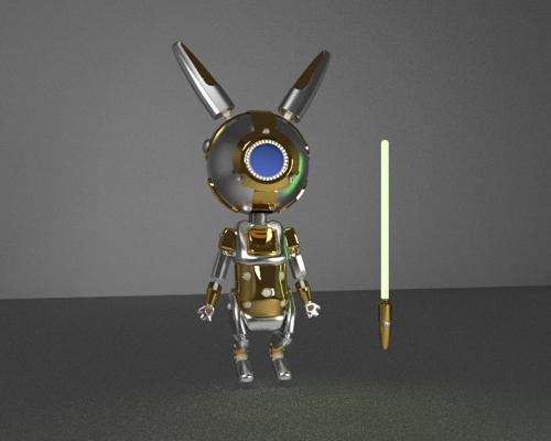 Golden Bot Bunny  preview image